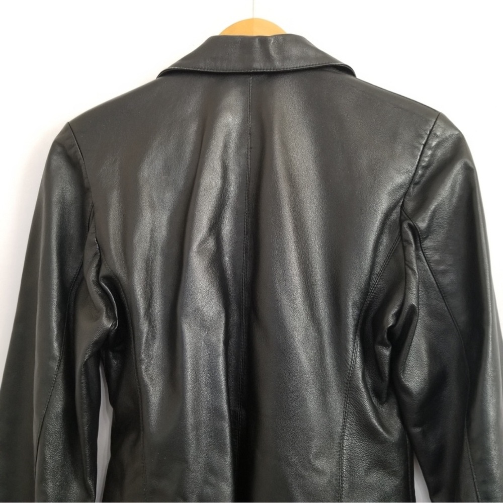 Vera Pelle Black Leather Jacket - Picture 6 of 7